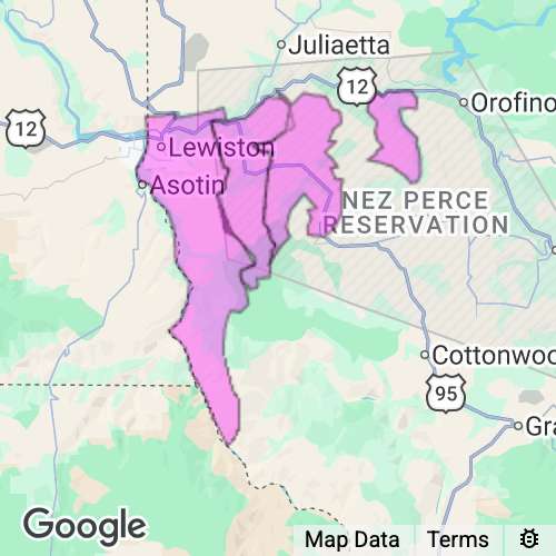 Nez Perce County Idaho real estate agent mailing area