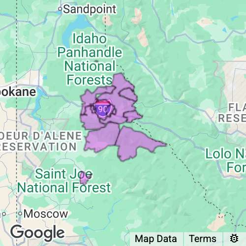 Shoshone County Idaho real estate agent mailing area