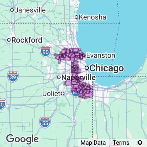 Cook County (except Chicago) Illinois real estate agent mailing area
