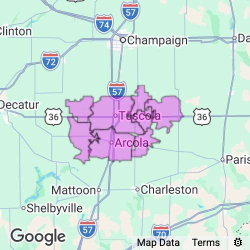 Douglas County Illinois real estate agent mailing area