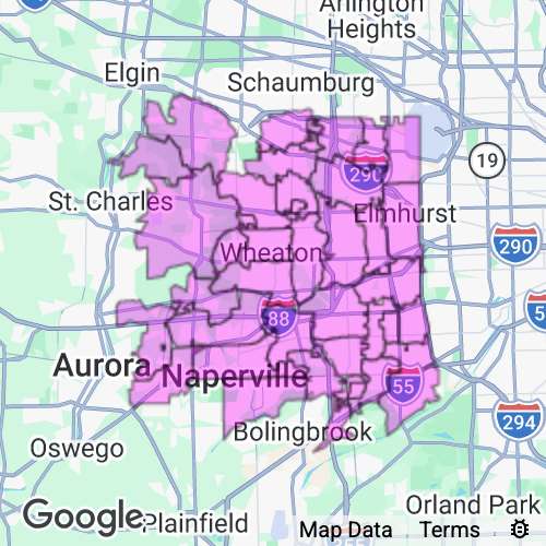 Dupage County Illinois real estate agent mailing area