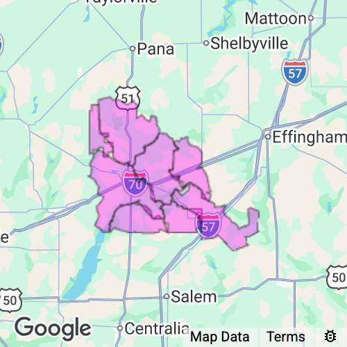 Fayette County Illinois real estate agent mailing area