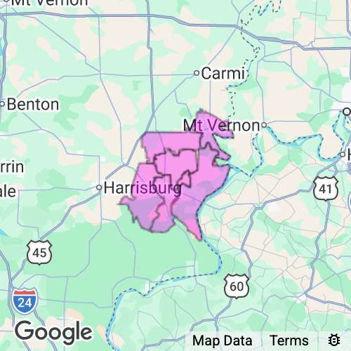 Gallatin County Illinois real estate agent mailing area
