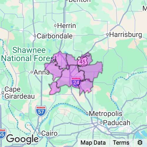 Johnson County Illinois real estate agent mailing area