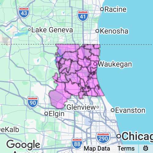 Lake County Illinois real estate agent mailing area