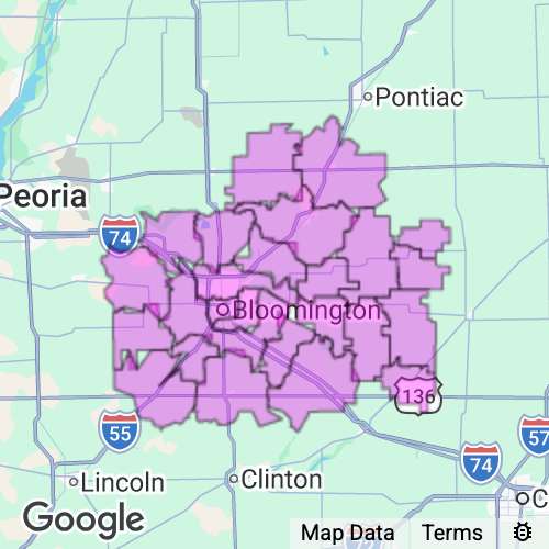 Mclean County Illinois real estate agent mailing area