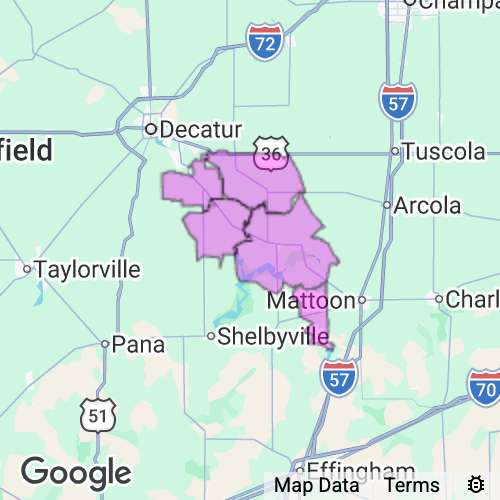 Moultrie County Illinois real estate agent mailing area