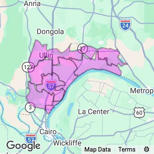 Pulaski County Illinois real estate agent mailing area