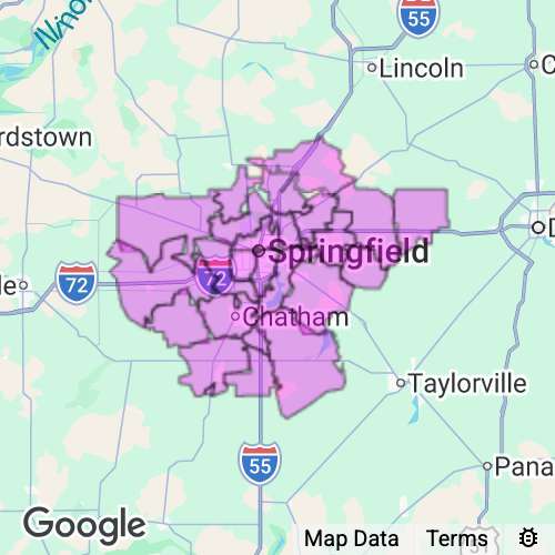 Sangamon County Illinois real estate agent mailing area