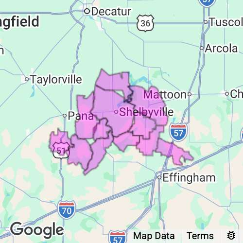 Shelby County Illinois real estate agent mailing area