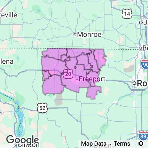 Stephenson County Illinois real estate agent mailing area