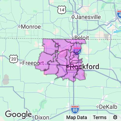 Winnebago County Illinois real estate agent mailing area