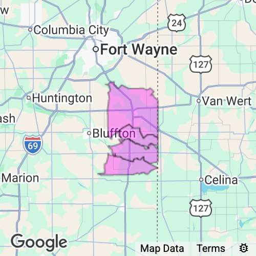 Adams County Indiana real estate agent mailing area