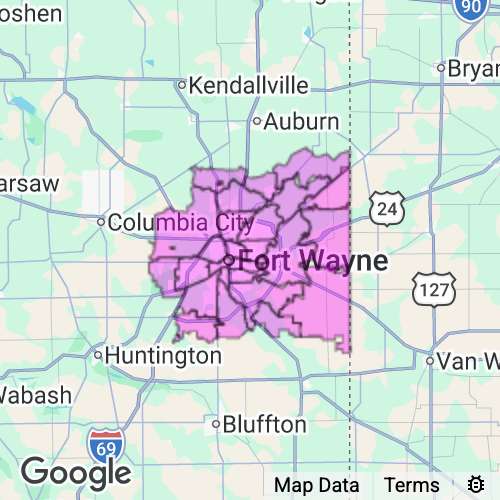 Allen County Indiana real estate agent mailing area