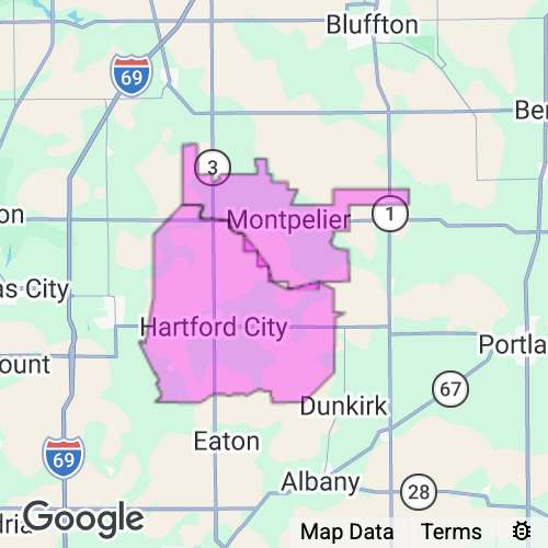 Blackford County Indiana real estate agent mailing area
