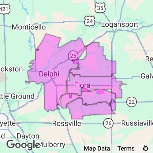 Carroll County Indiana real estate agent mailing area