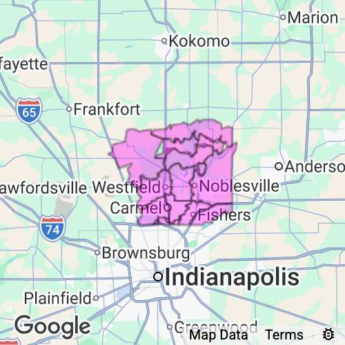Hamilton County Indiana real estate agent mailing area