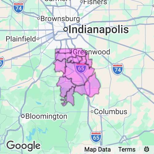 Johnson County Indiana real estate agent mailing area