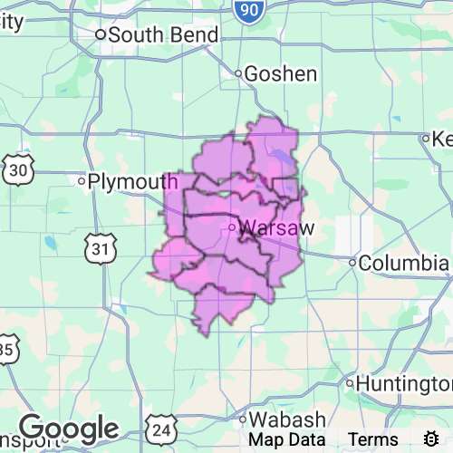 Kosciusko County Indiana real estate agent mailing area