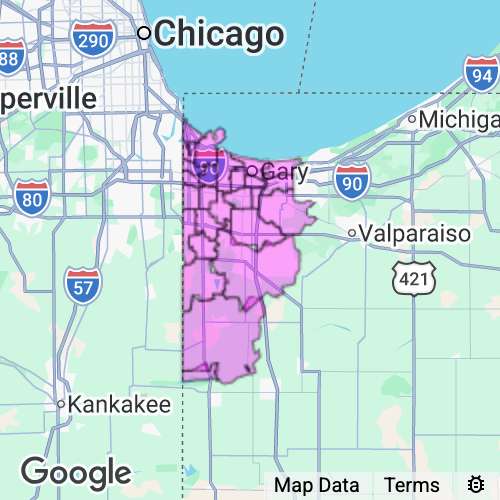 Lake County Indiana real estate agent mailing area