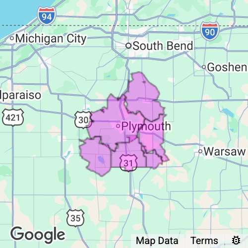 Marshall County Indiana real estate agent mailing area