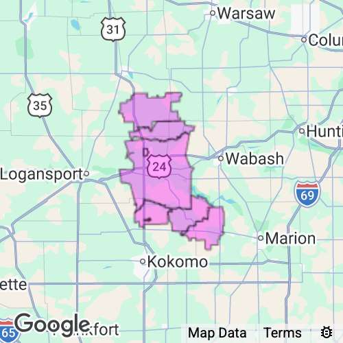 Miami County Indiana real estate agent mailing area