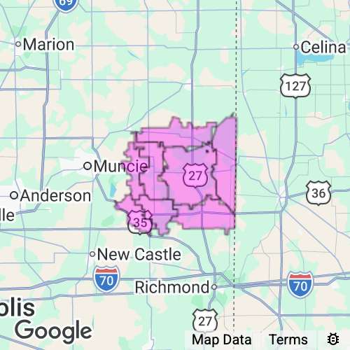 Randolph County Indiana real estate agent mailing area