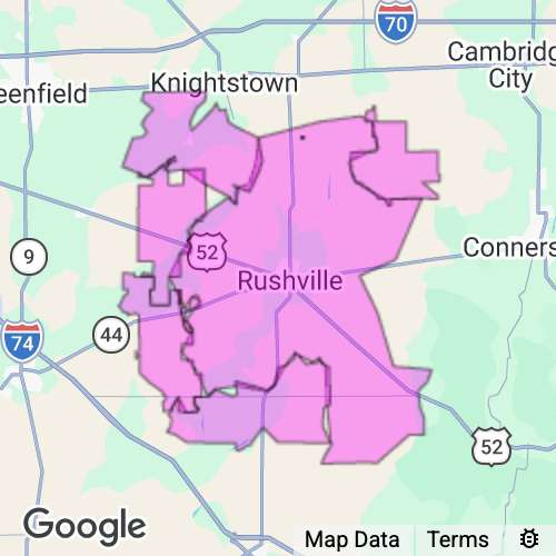 Rush County Indiana real estate agent mailing area