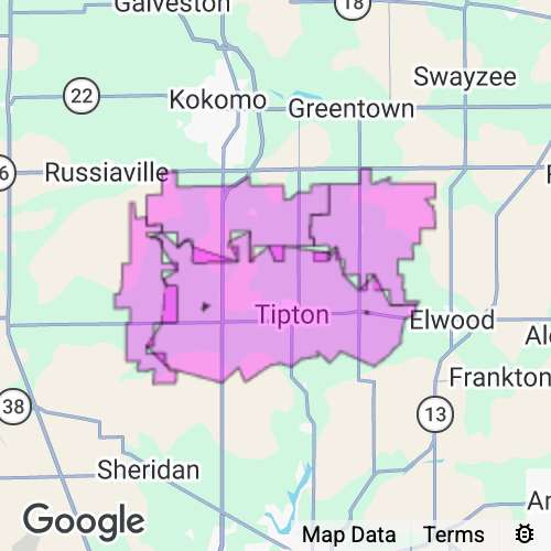 Tipton County Indiana real estate agent mailing area