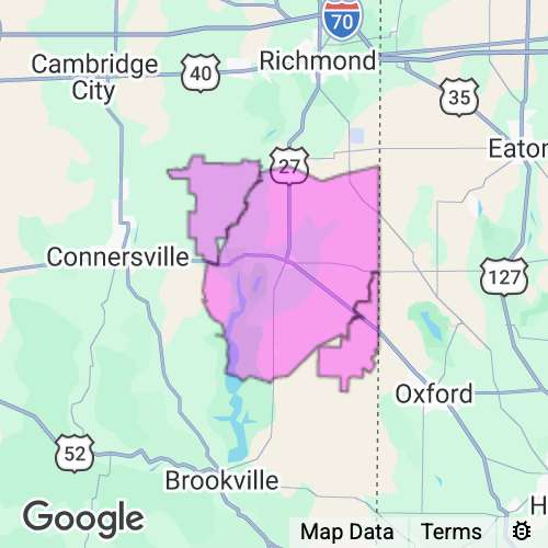 Union County Indiana real estate agent mailing area