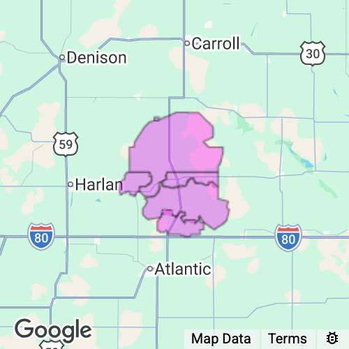 Audubon County Iowa real estate agent mailing area