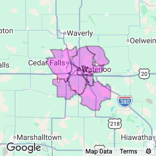 Black Hawk County Iowa real estate agent mailing area