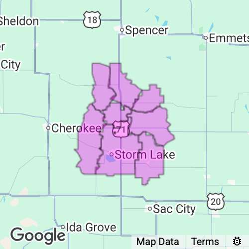 Buena Vista County Iowa real estate agent mailing area