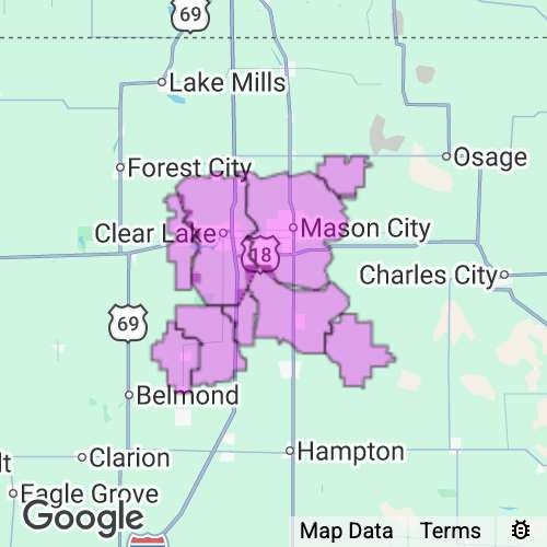 Cerro Gordo County Iowa real estate agent mailing area