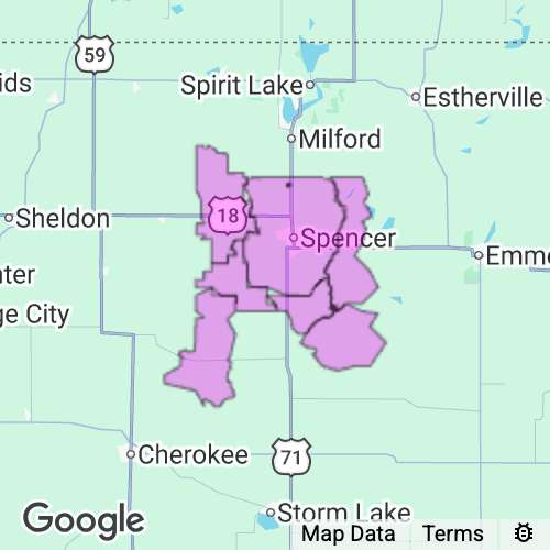 Clay County Iowa real estate agent mailing area