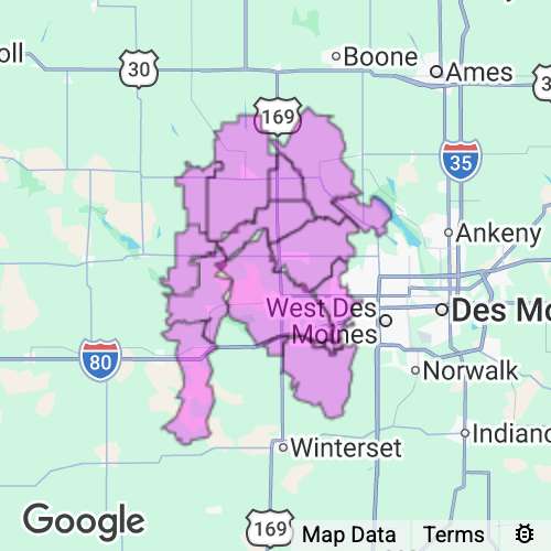 Dallas County Iowa real estate agent mailing area