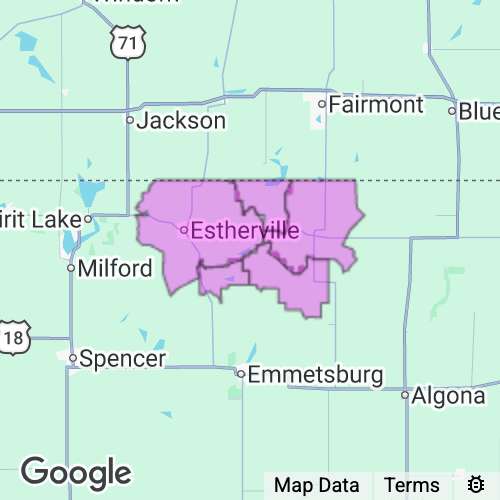 Emmet County Iowa real estate agent mailing area