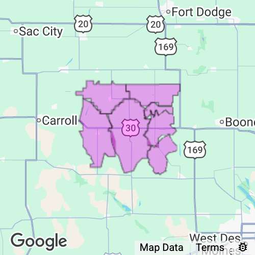 Greene County Iowa real estate agent mailing area