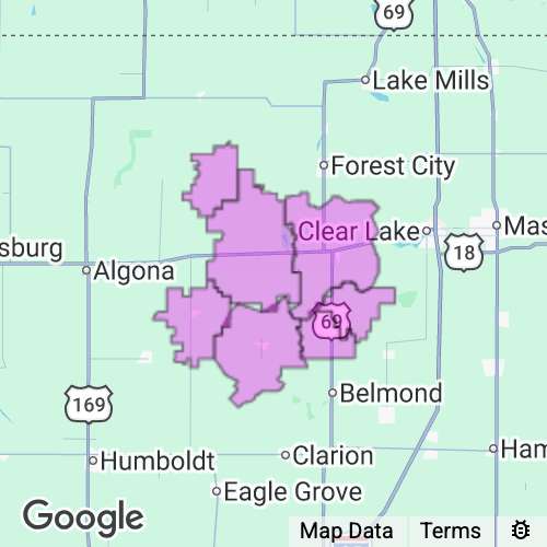 Hancock County Iowa real estate agent mailing area