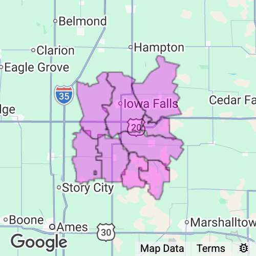 Hardin County Iowa real estate agent mailing area
