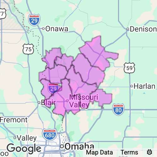 Harrison County Iowa real estate agent mailing area