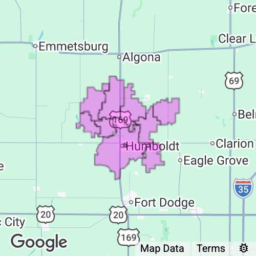 Humboldt County Iowa real estate agent mailing area