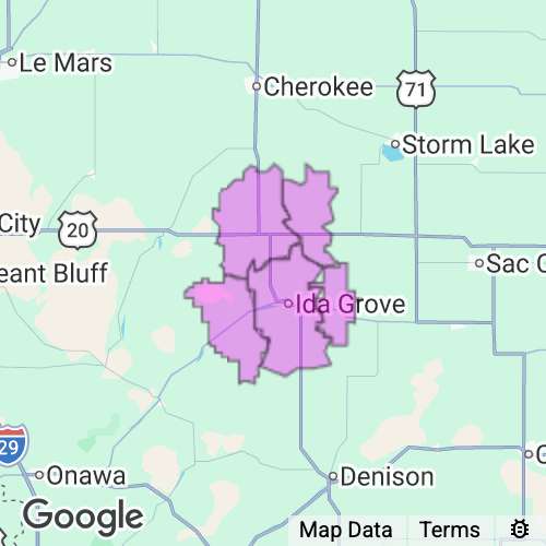 Ida County Iowa real estate agent mailing area