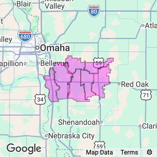 Mills County Iowa real estate agent mailing area