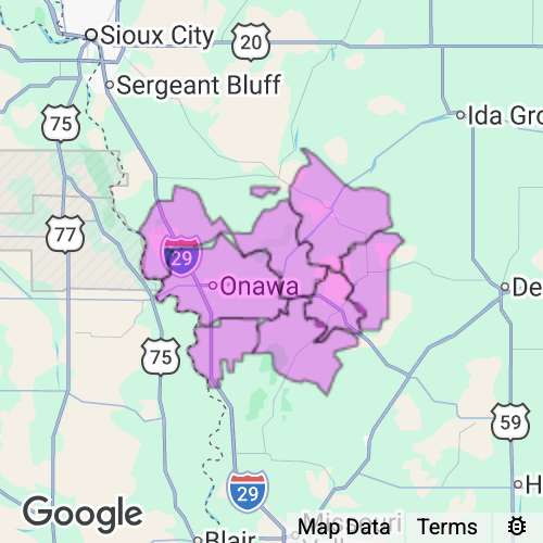 Monona County Iowa real estate agent mailing area