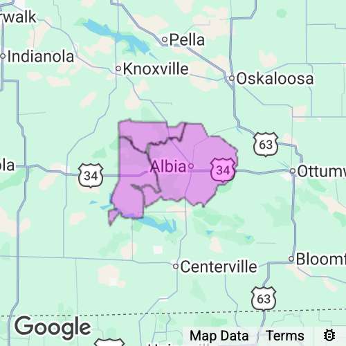 Monroe County Iowa real estate agent mailing area