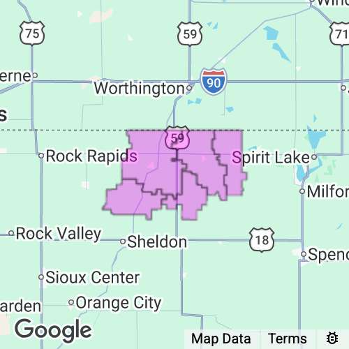 Osceola County Iowa real estate agent mailing area