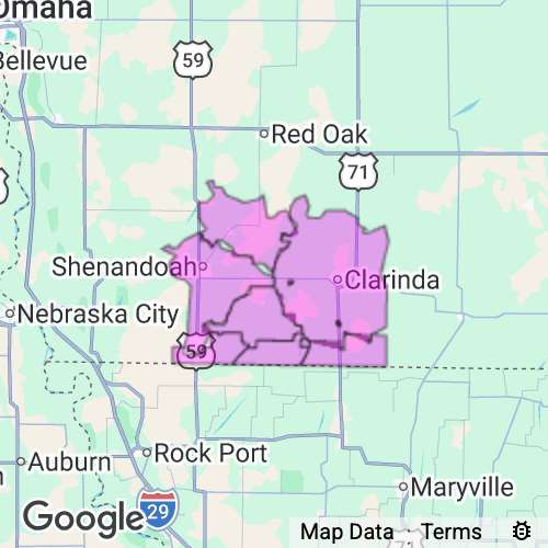 Page County Iowa real estate agent mailing area