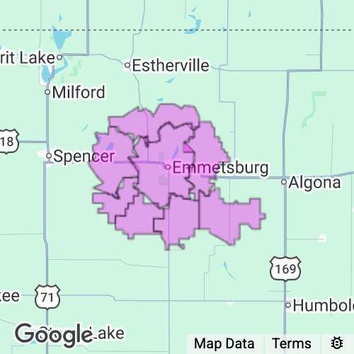 Palo Alto County Iowa real estate agent mailing area
