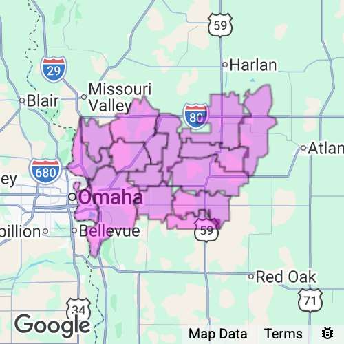 Pottawattamie County Iowa real estate agent mailing area